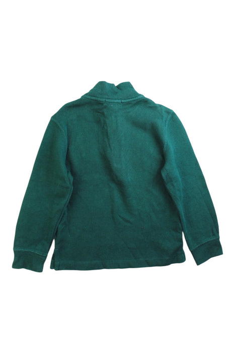 A Green Zippered Sweatshirts from Polo Ralph Lauren in size 4T for boy. (Back View)