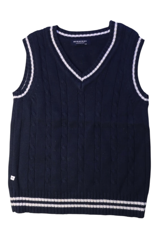 A Navy Sweater Vests from Burberry in size 5T for boy. (Front View)