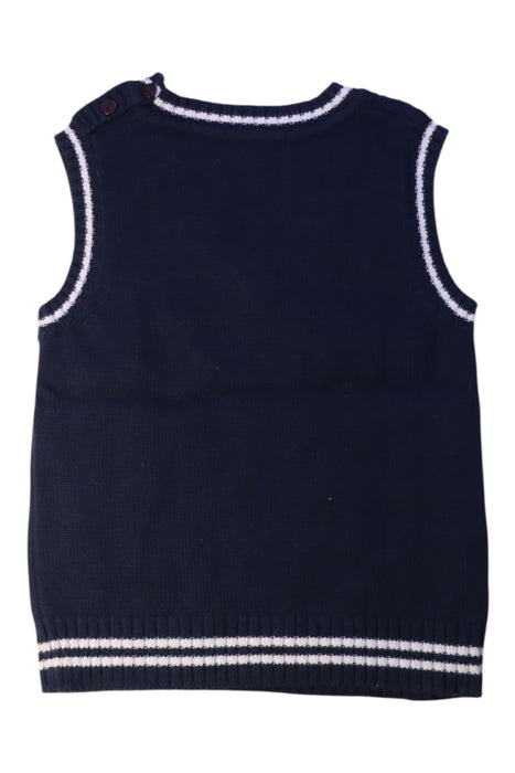 A Navy Sweater Vests from Burberry in size 5T for boy. (Back View)