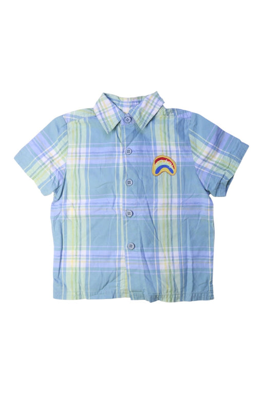 A Blue Short Sleeve Shirts from Chickeeduck in size 18-24M for boy. (Front View)