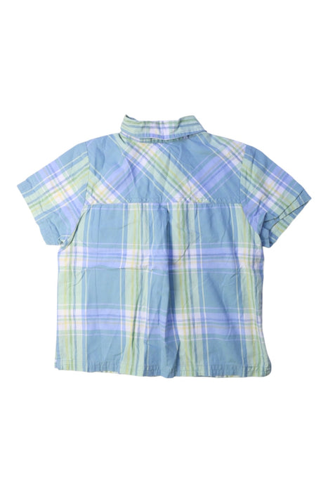 A Blue Short Sleeve Shirts from Chickeeduck in size 18-24M for boy. (Back View)