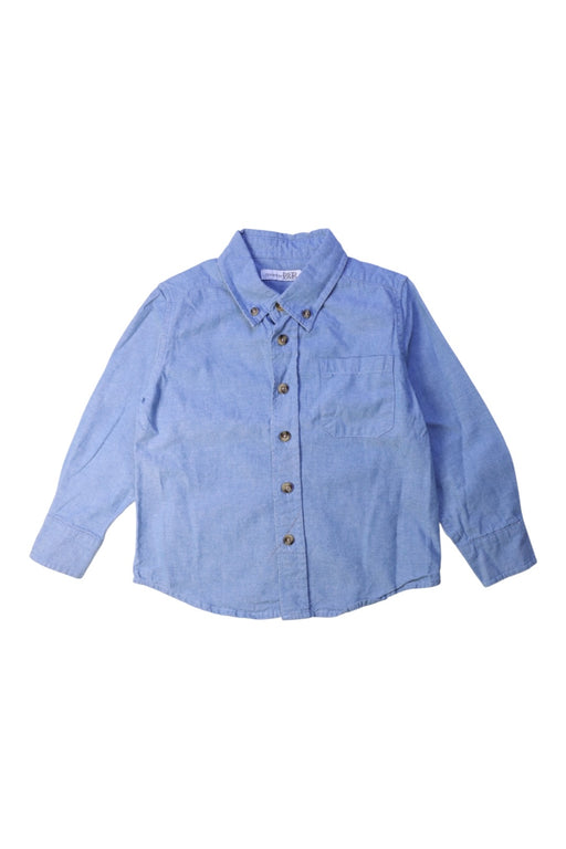 A Blue Long Sleeve Shirts from Baby by David Jones in size 2T for boy. (Front View)