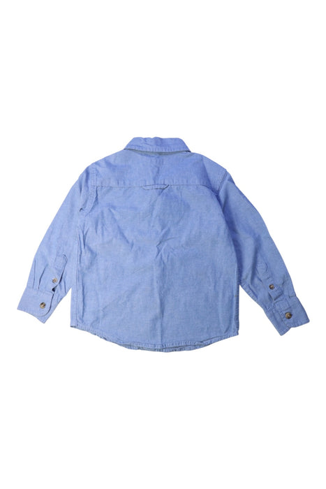A Blue Long Sleeve Shirts from Baby by David Jones in size 2T for boy. (Back View)
