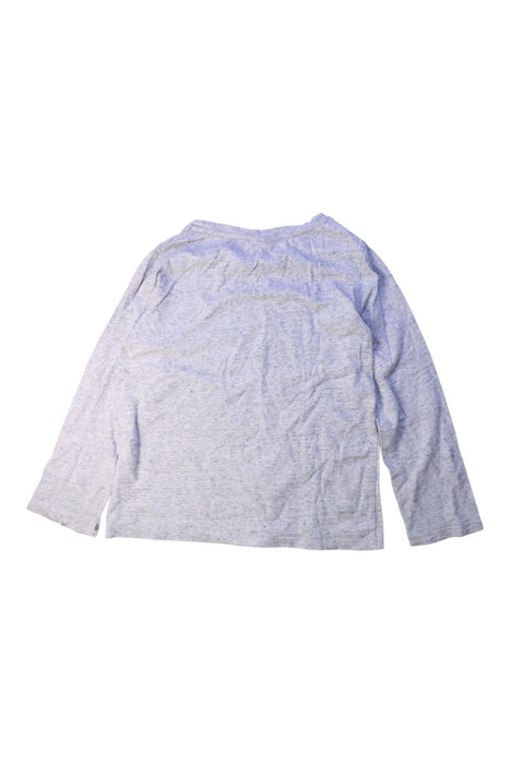 A Grey Long Sleeve T Shirts from Seed in size 5T for boy. (Back View)