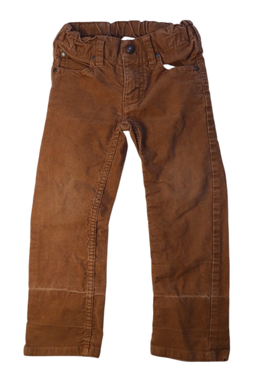 A Brown Casual Pants from Jacadi in size 4T for boy. (Front View)