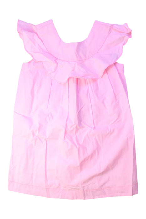 A Pink Sleeveless Dresses from Jacadi in size 4T for girl. (Front View)