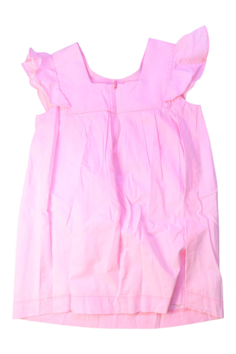 A Pink Sleeveless Dresses from Jacadi in size 4T for girl. (Back View)