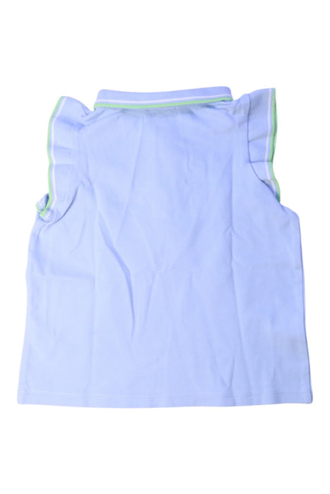 A Blue Sleeveless Polos from Jacadi in size 4T for girl. (Back View)