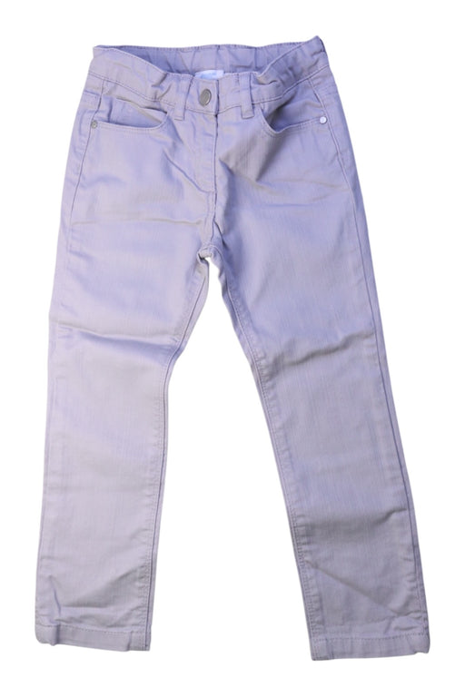A White Casual Pants from Jacadi in size 4T for girl. (Front View)