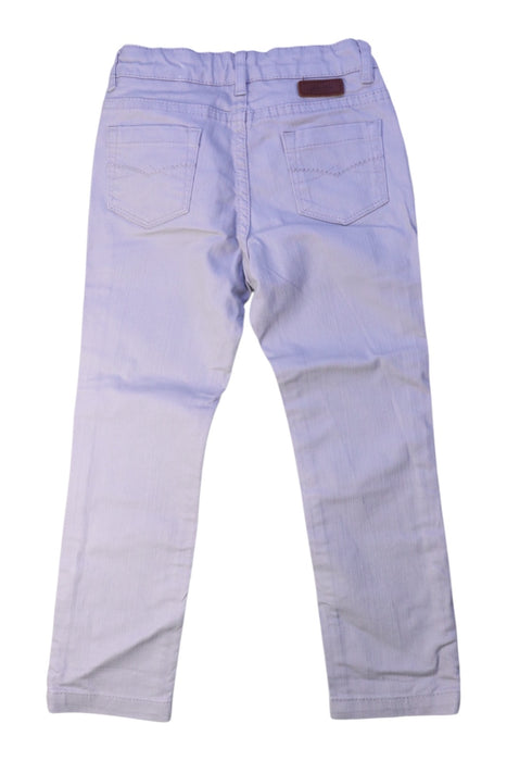 A White Casual Pants from Jacadi in size 4T for girl. (Back View)