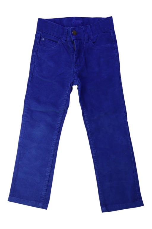 A Blue Casual Pants from Jacadi in size 4T for girl. (Front View)