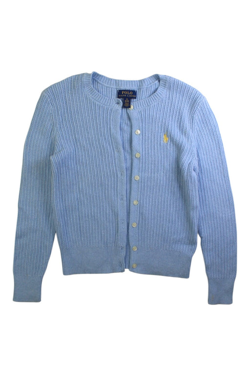 A Blue Cardigans from Polo Ralph Lauren in size 8Y for girl. (Front View)