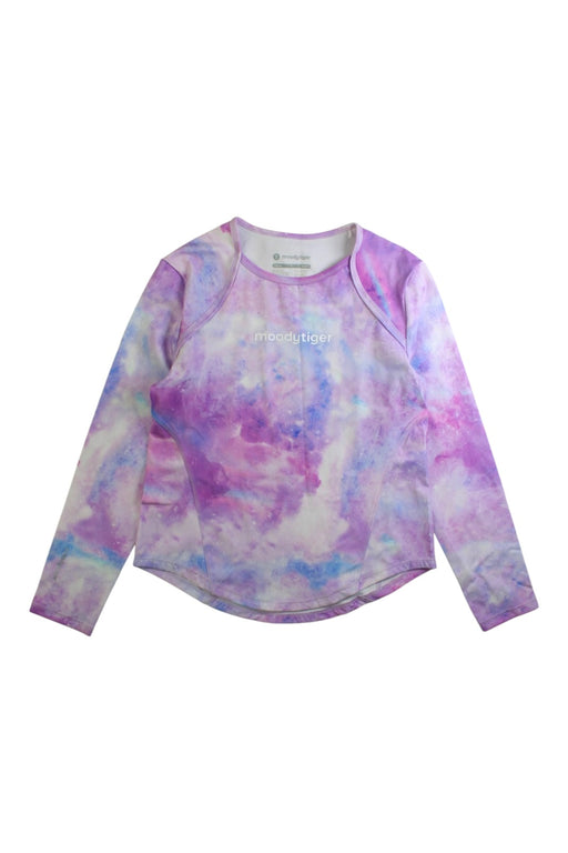 A Purple Rash Guards from Moody Tiger in size 7Y for girl. (Front View)