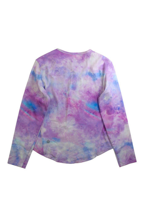A Purple Rash Guards from Moody Tiger in size 7Y for girl. (Back View)