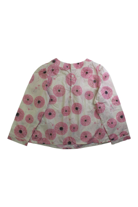 A Pink Long Sleeve Tops from Bonpoint in size 6T for girl. (Back View)
