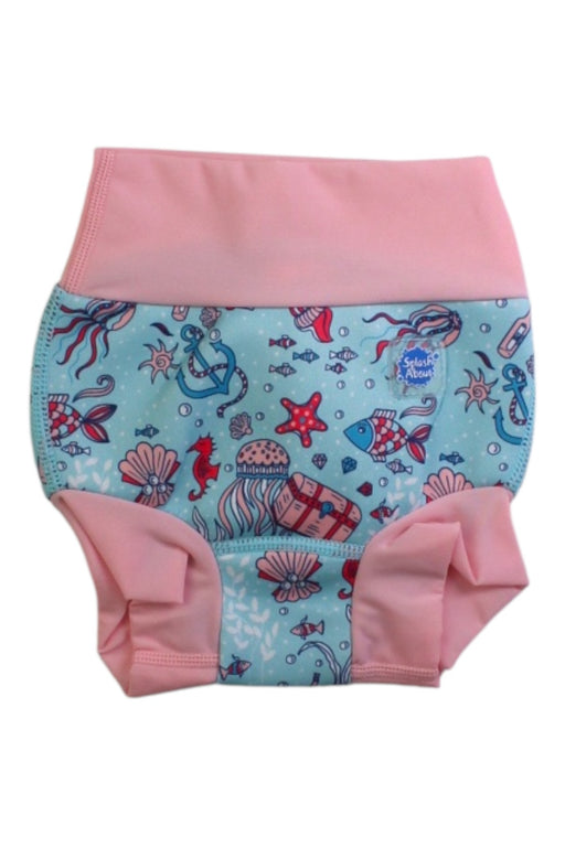 A Pink Swim Diapers from Splash About in size 6T for girl. (Front View)