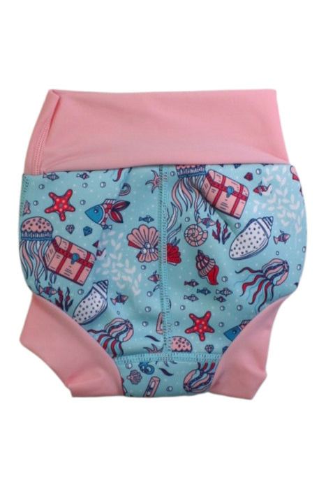A Pink Swim Diapers from Splash About in size 6T for girl. (Back View)
