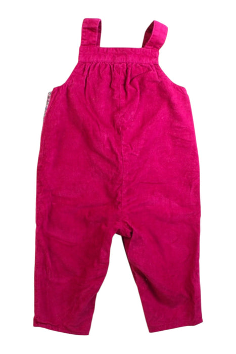 A Pink Long Overalls from Jojo Maman Bébé in size 3-6M for girl. (Back View)