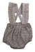 A Beige Overall Shorts from Bonpoint in size 3-6M for girl. (Front View)