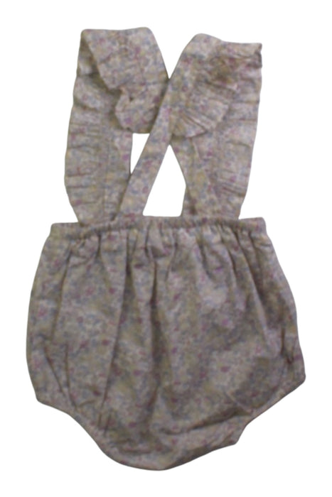 A Beige Overall Shorts from Bonpoint in size 3-6M for girl. (Back View)