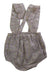 A Beige Overall Shorts from Bonpoint in size 3-6M for girl. (Back View)