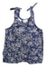 A Navy Sleeveless Rompers from Toshi in size 3-6M for girl. (Front View)