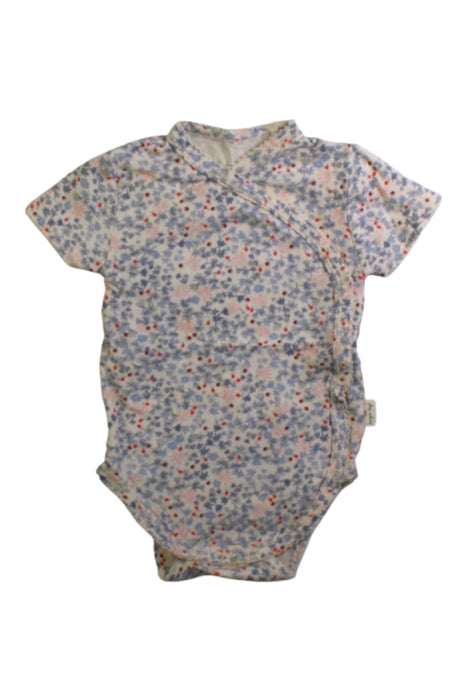 A Blue Short Sleeve Bodysuits from Konges Sløjd in size 0-3M for girl. (Front View)