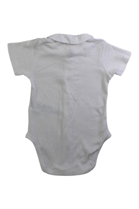 A White Short Sleeve Bodysuits from Petit Bateau in size 3-6M for neutral. (Back View)