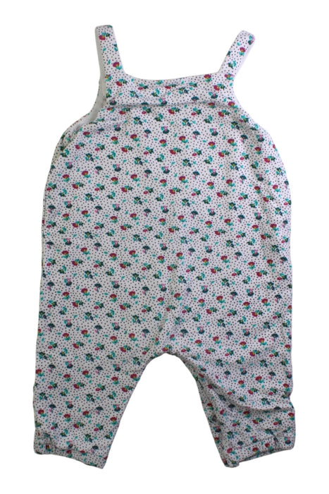 A Red Sleeveless Jumpsuits from Du Pareil au même in size 3-6M for girl. (Back View)