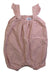 A Pink Sleeveless Rompers from Petit Bateau in size 3-6M for girl. (Front View)