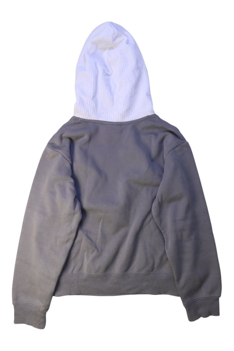 A Grey Hooded Sweatshirts from Air Jordan in size 10Y for girl. (Back View)