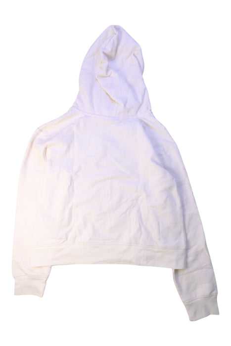 A White Hooded Sweatshirts from Air Jordan in size 12Y for girl. (Back View)