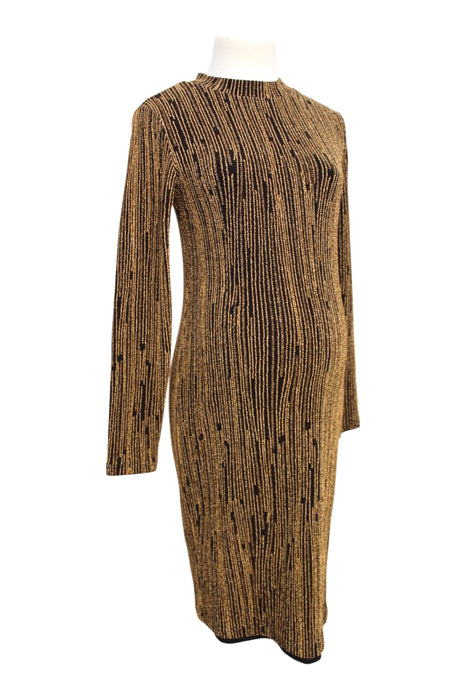 A Gold Long Sleeve Dresses from Jojo Maman Bébé in size Maternity-S for maternity. (Back View)