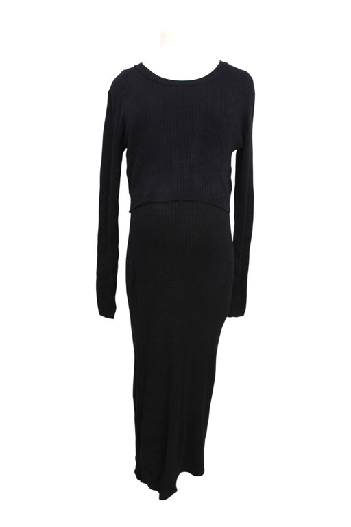 A Black Sweater Dresses from Seraphine in size Maternity-S for maternity. (Front View)