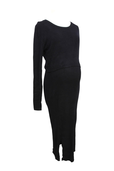 A Black Sweater Dresses from Seraphine in size Maternity-S for maternity. (Back View)