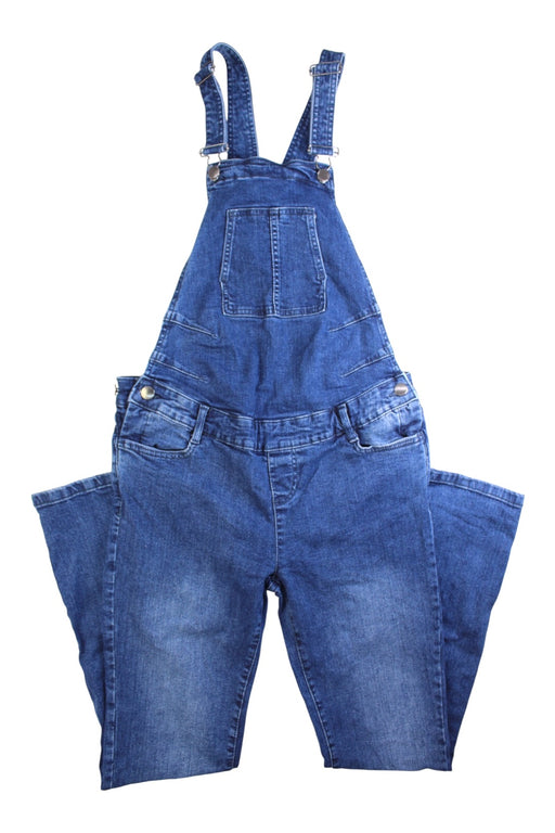 A Blue Long Overalls from Seraphine in size Maternity-S for maternity. (Front View)