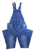 A Blue Long Overalls from Seraphine in size Maternity-S for maternity. (Front View)