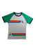 A Multicolour Short Sleeve T Shirts from Little Bird in size 7Y for boy. (Front View)