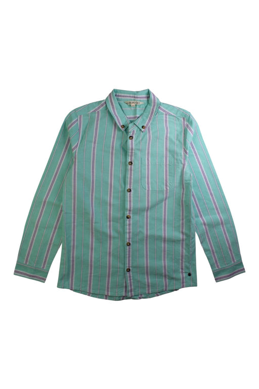 A Green Long Sleeve Shirts from ANGEL & ROCKET in size 10Y for boy. (Front View)