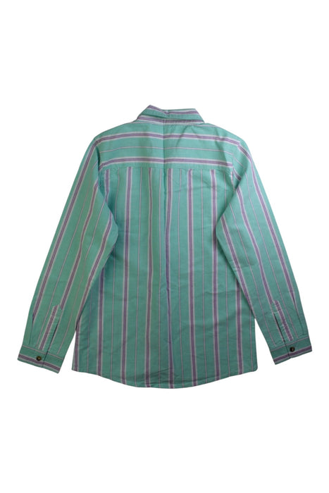 A Green Long Sleeve Shirts from ANGEL & ROCKET in size 10Y for boy. (Back View)