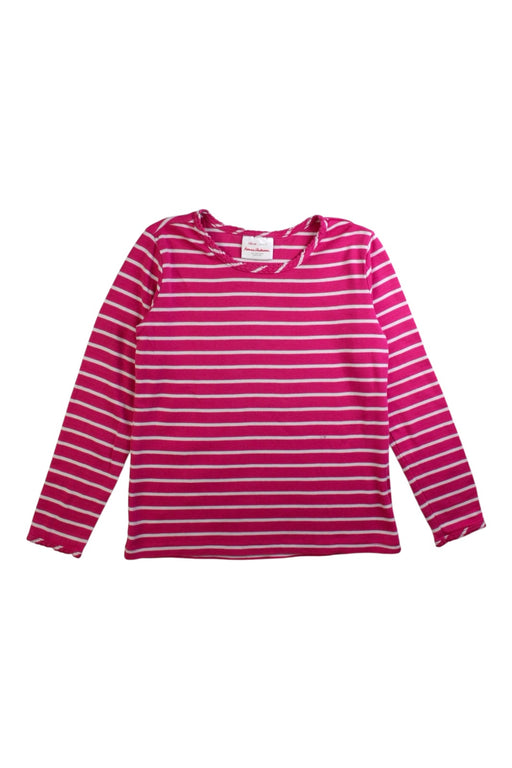 A Pink Long Sleeve T Shirts from Hanna Andersson in size 6T for girl. (Front View)