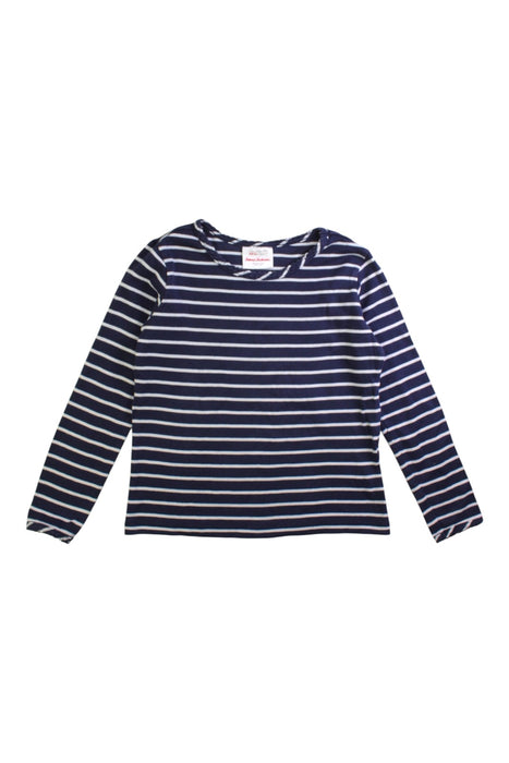 A Navy Long Sleeve Tops from Hanna Andersson in size 6T for girl. (Front View)