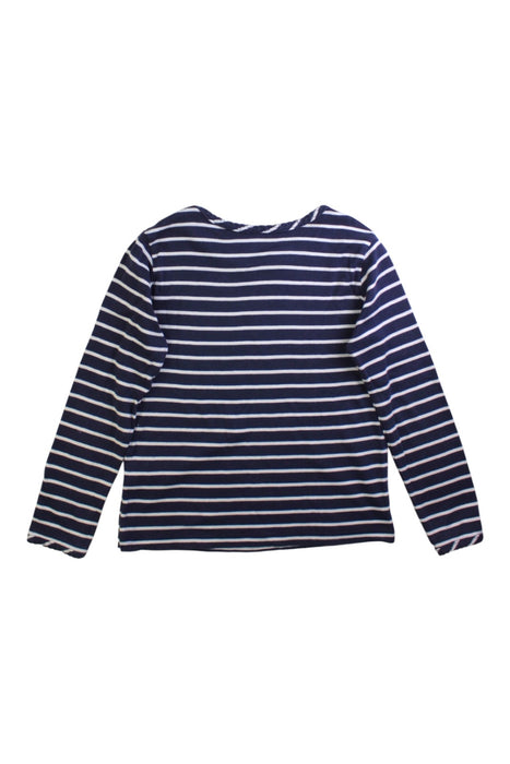 A Navy Long Sleeve Tops from Hanna Andersson in size 6T for girl. (Back View)