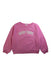 A Pink Crewneck Sweatshirts from Crewcuts in size 6T for girl. (Front View)