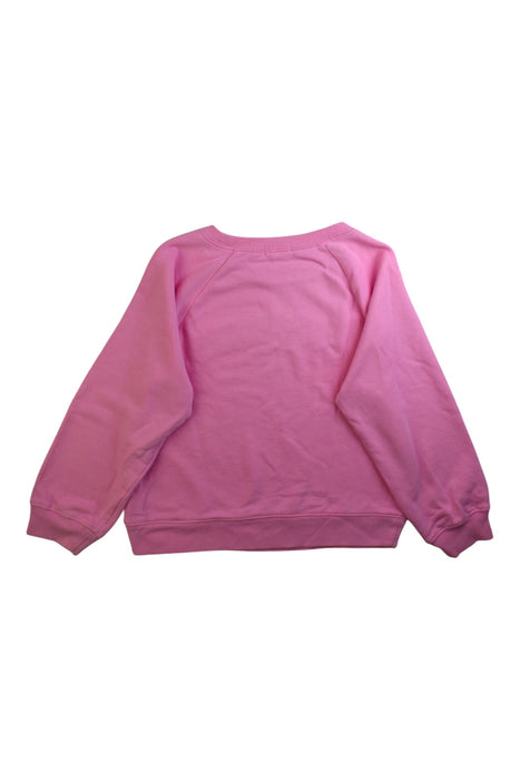 A Pink Crewneck Sweatshirts from Crewcuts in size 6T for girl. (Back View)