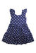 A Navy Sleeveless Dresses from Janie & Jack in size 7Y for girl. (Front View)