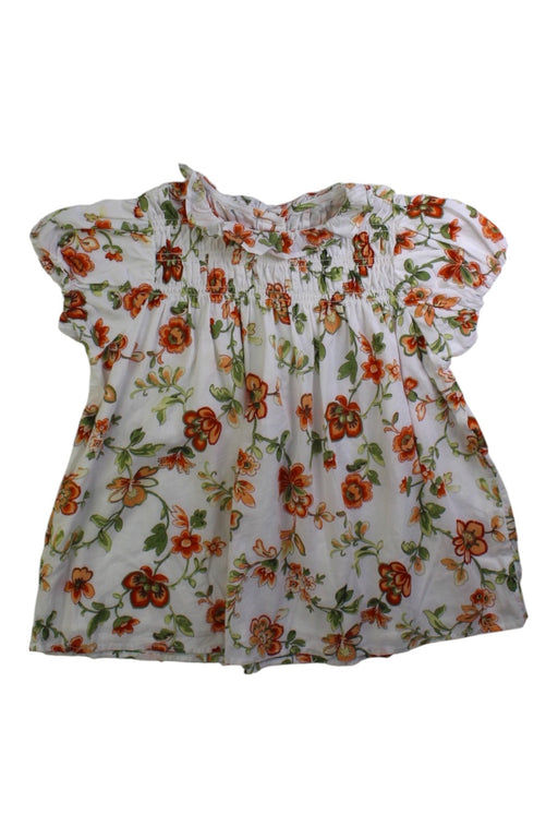 A White Short Sleeve Tops from Janie & Jack in size 6T for girl. (Front View)