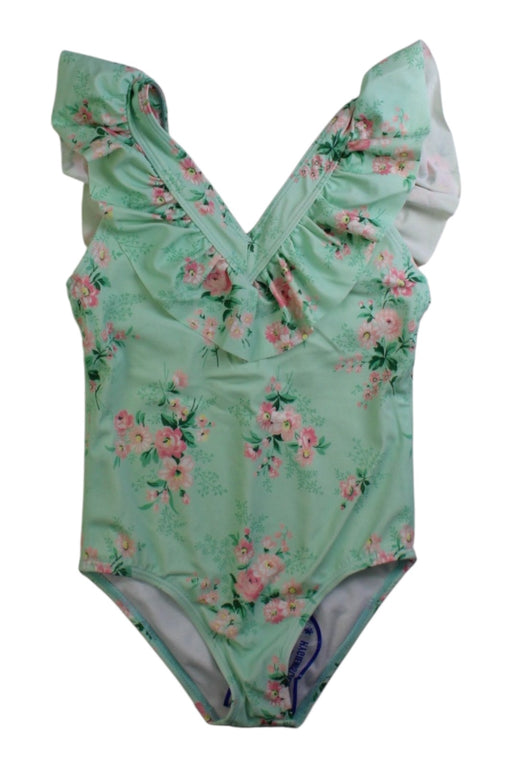A Green Swimsuits from Janie & Jack in size 5T for girl. (Front View)