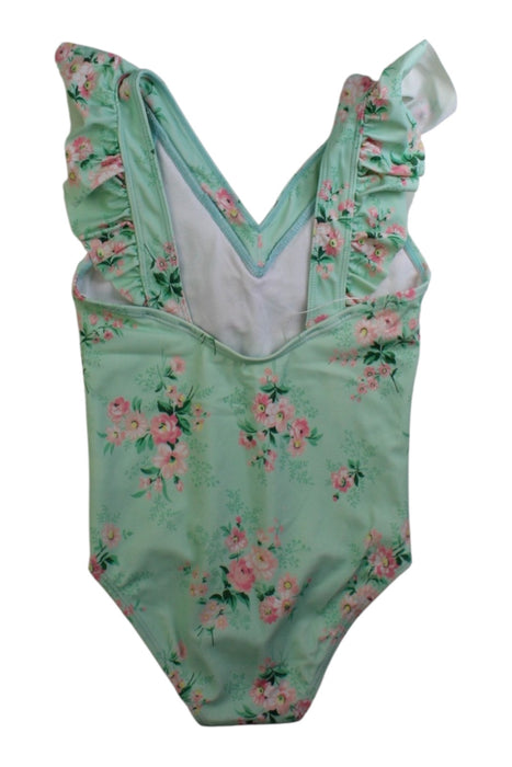 A Green Swimsuits from Janie & Jack in size 5T for girl. (Back View)