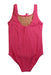 A Pink Swimsuits from Crewcuts in size 6T for girl. (Back View)